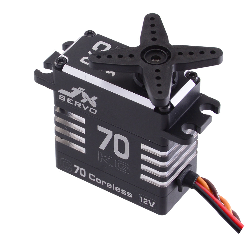 JX Servo C70 72KG Full metal Coreless 12v high quality servo for RC Hobby UAV Robotics and Industrial Applications.