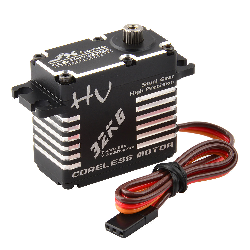 JX Servo CLS-HV7332MG 32kg Coreless High Precision Steel Gear Full CNC Digital Servo