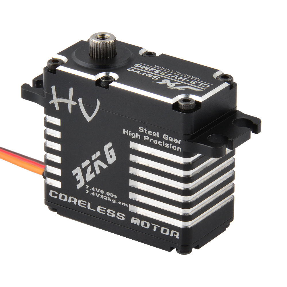 JX Servo CLS-HV7332MG 32kg Coreless High Precision Steel Gear Full CNC Digital Servo
