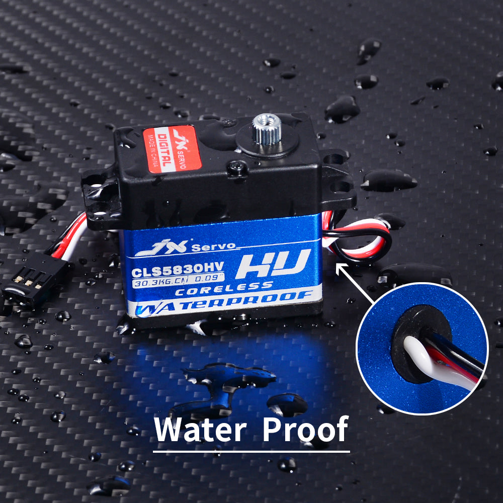 JX Servo CLS5830HV 30KG Full waterproof HV coreless high quality servo