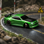 Turbo Racing - C64 1:76 Scale Drift car with GYRO RTR - Blue or Green