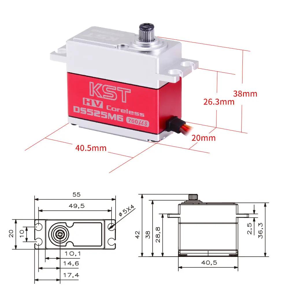 KST DS525MG 8.4V 7.5kg 0.04sec HV Digital Metal Gear Servo Motor