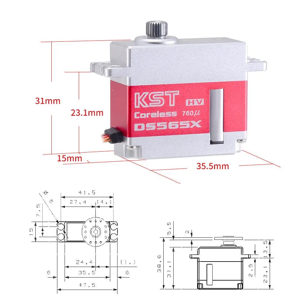 KST DS565X 8.4V 6kg 0.04sec HV Digital Metal Gear Servo Motor