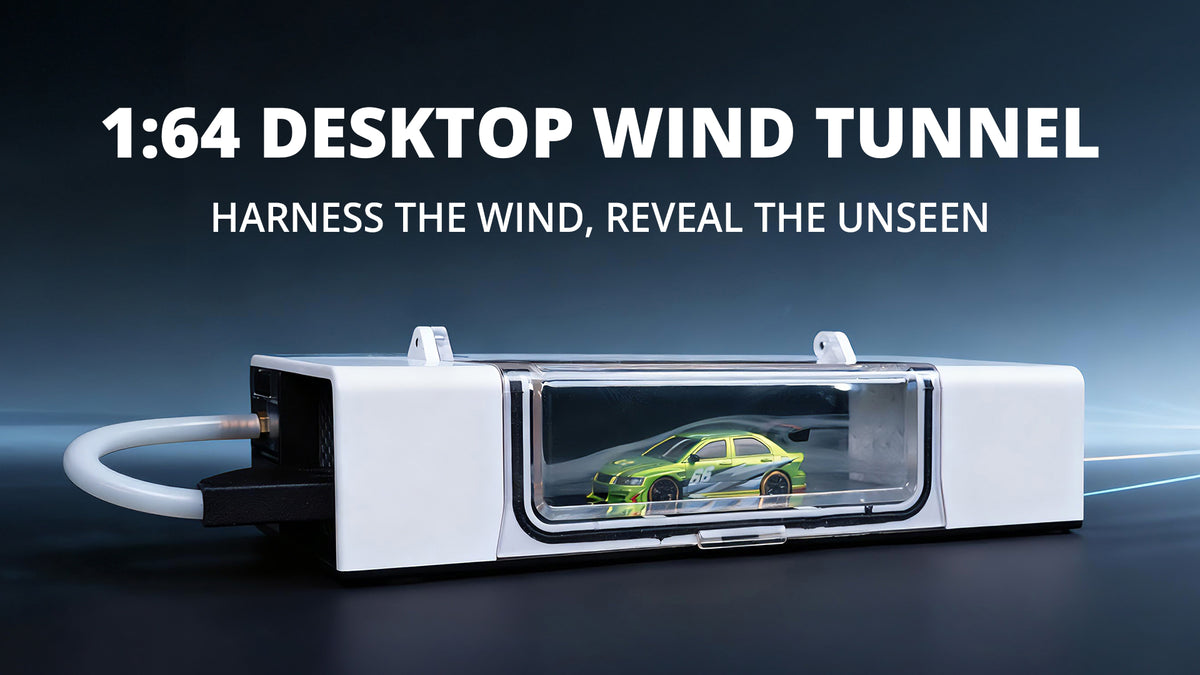 ModelZone Wind Chaser 1:64 Scale Visual Desktop Wind Tunnel for RC Car Models
