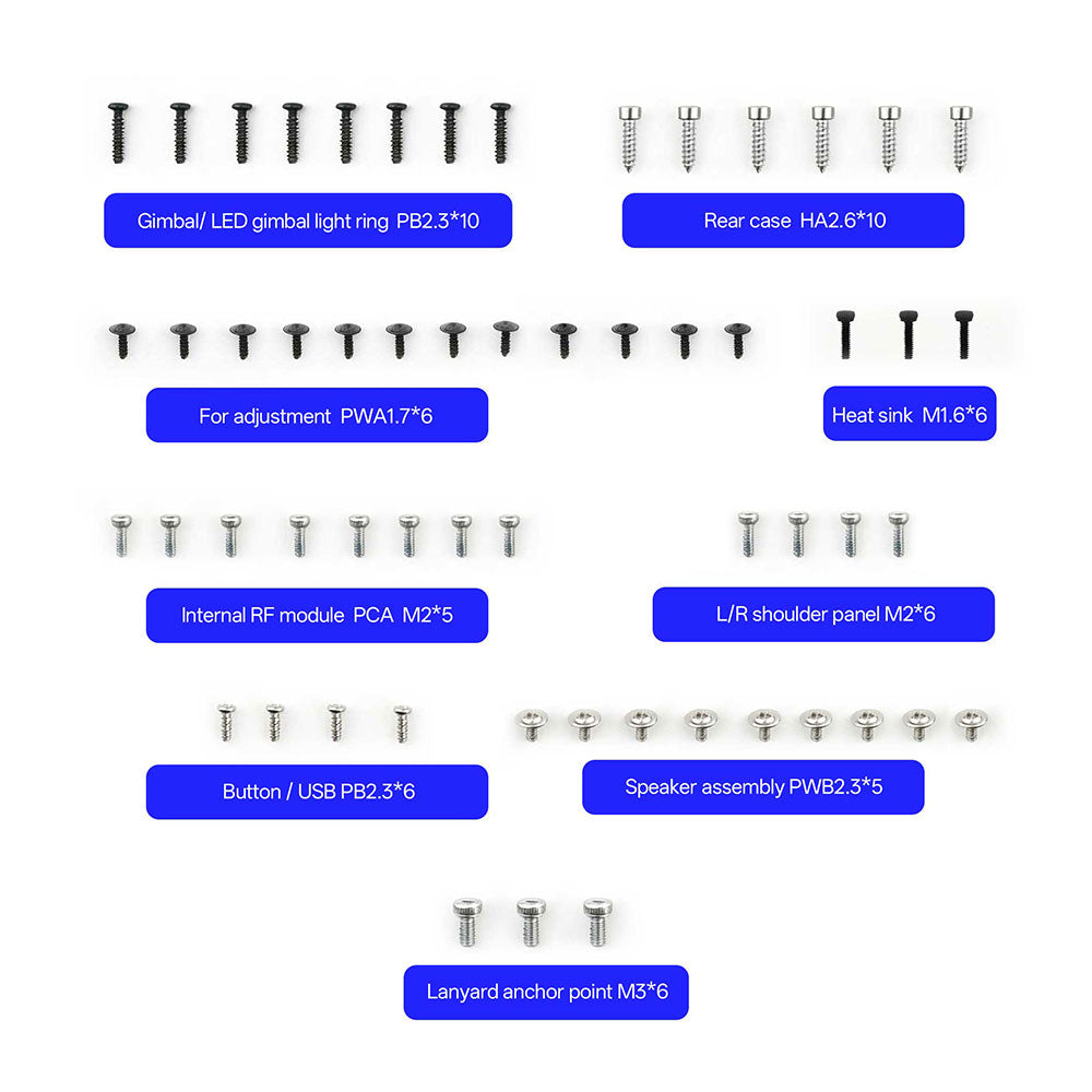 GX15 Screw Set