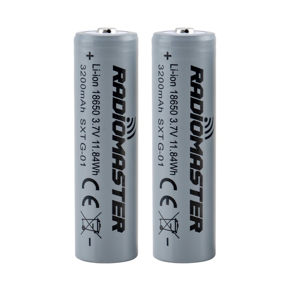 18650 3200mAh 3.7V Battery (2pcs) for TX16S / Boxer / TX12/ Pocket / MT12 Radios