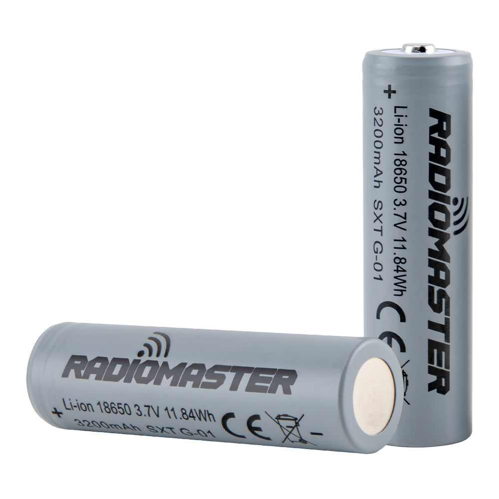 18650 3200mAh 3.7V Battery (2pcs) for TX16S / Boxer / TX12/ Pocket / MT12 Radios