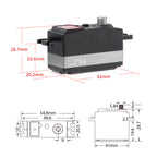 JX Servo PDI-4410MG 44.30g Large Torque 120 Degree Digital Servo For RC Models