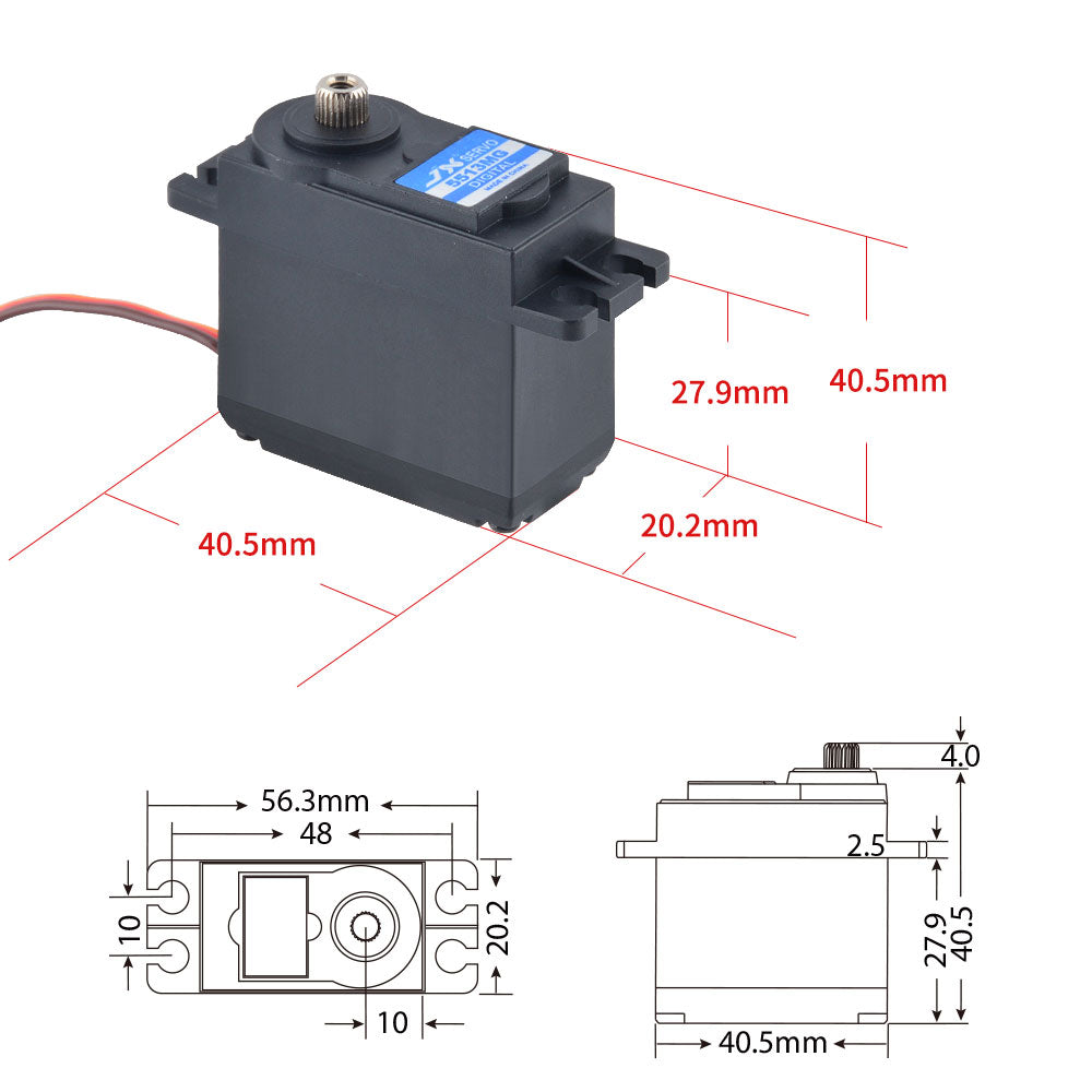 JX Servo PDI-5513MG 55.6g High Precision Metal Gear Digital Standard Servo