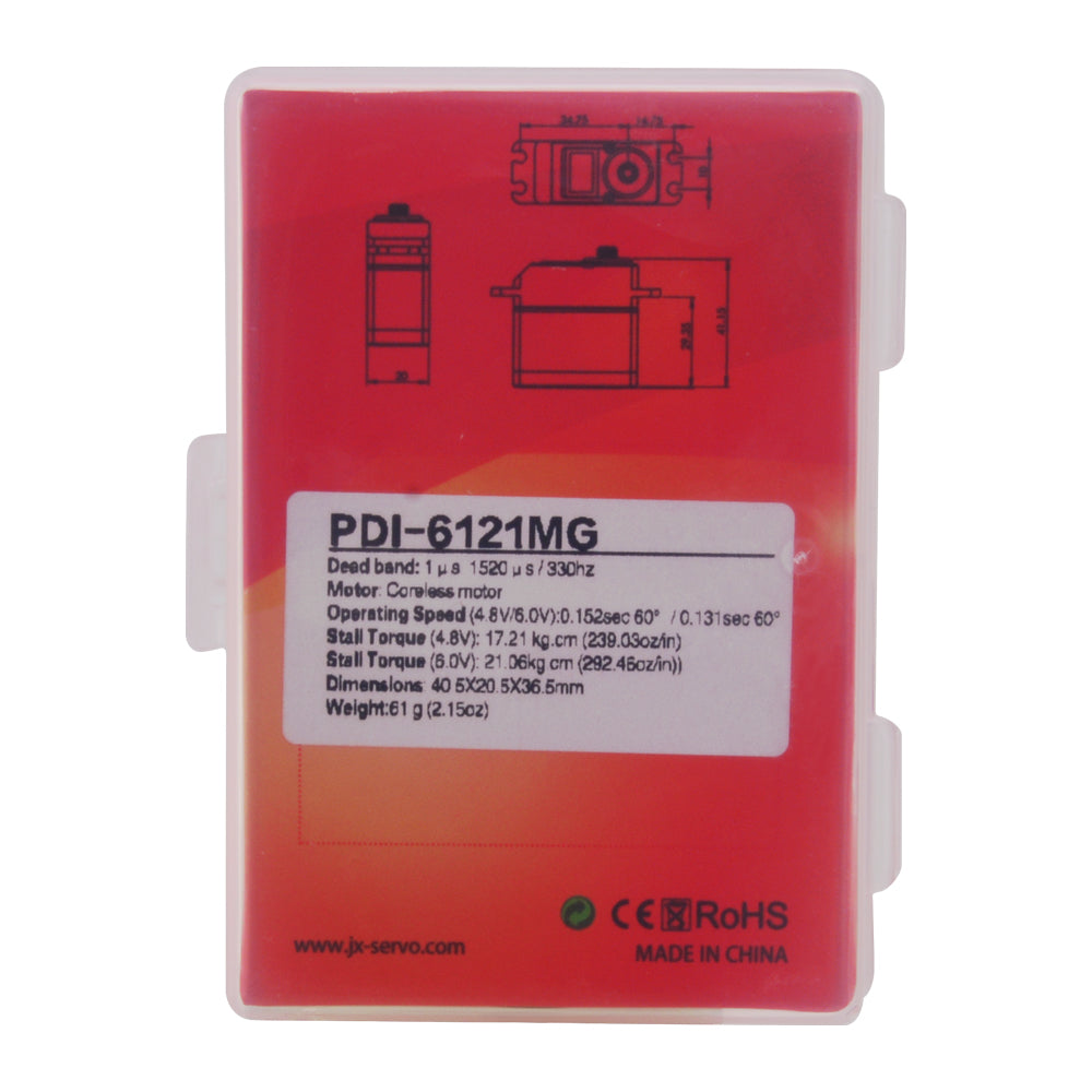 JX Servo PDI-6121MG 21KG 0.13sec High Precision Metal Gear Digital Coreless Standard Servo