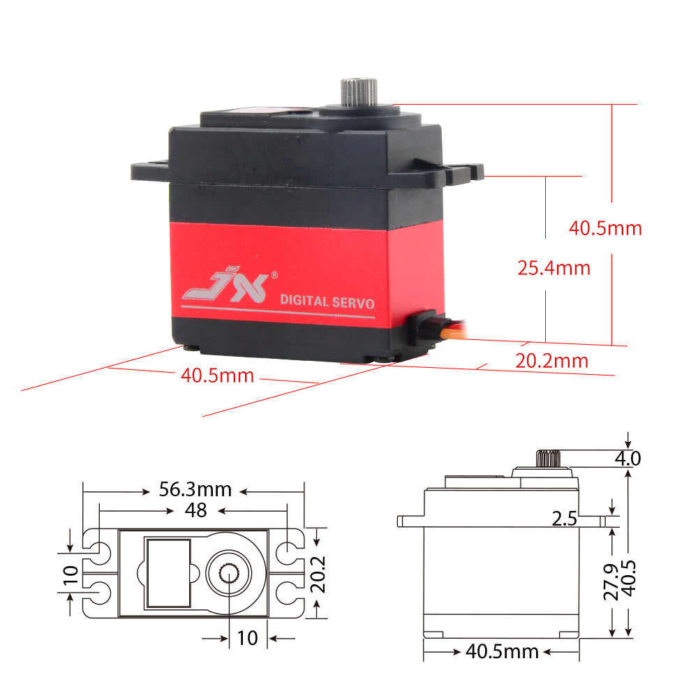 JX Servo PDI-6209MG 62g High Precision Metal Gear Digital Standard Servo