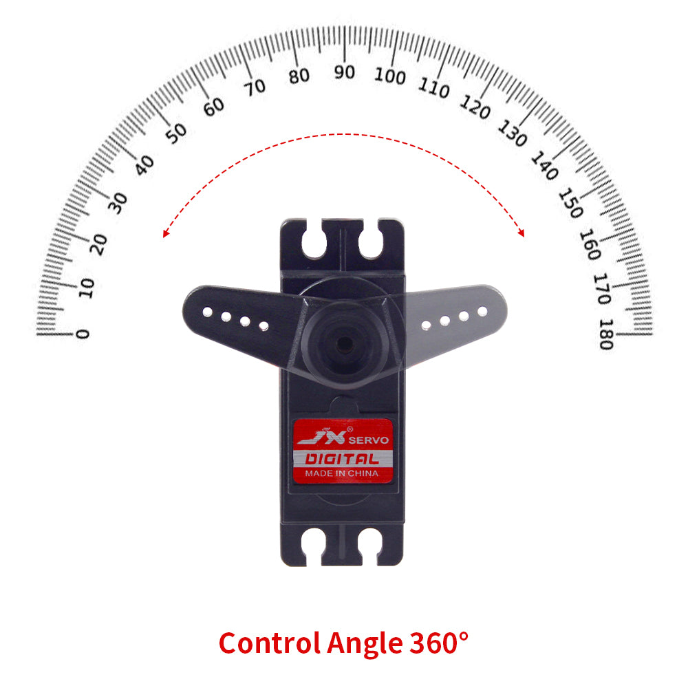 JX Servo PDI-6221MG-360° 62g 360° Continuous rotation High Precision Metal Gear Digital Standard Servo for Robot