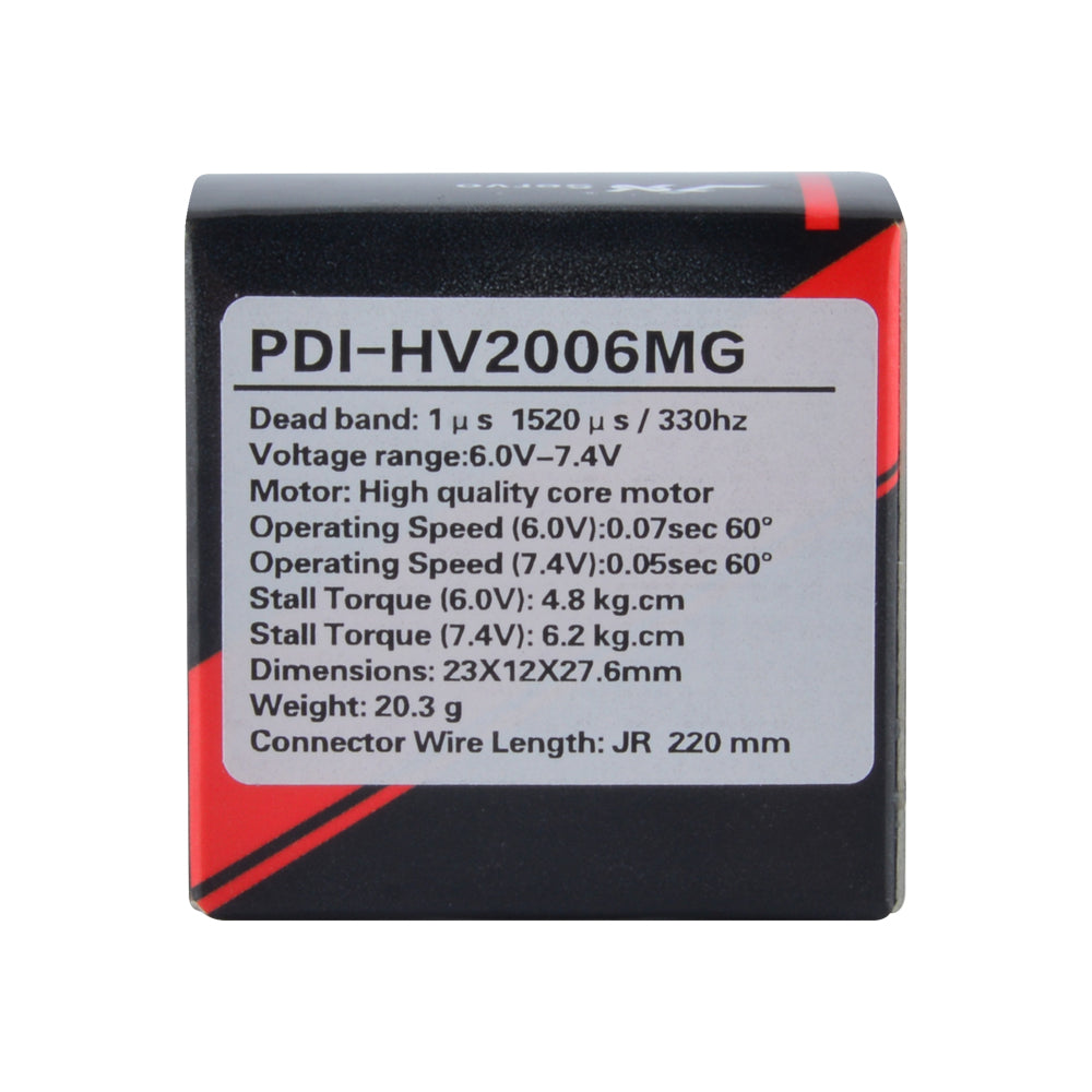 JX Servo PDI-HV2006MG 20.3g Metal Gear Full CNC coreless High digital servo