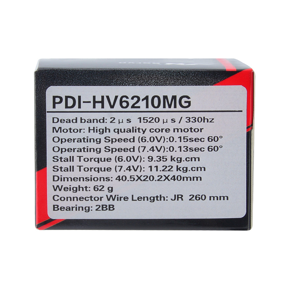 JX Servo PDI-HV6210MG 62g metal gear standard digital servo for RC helicopter