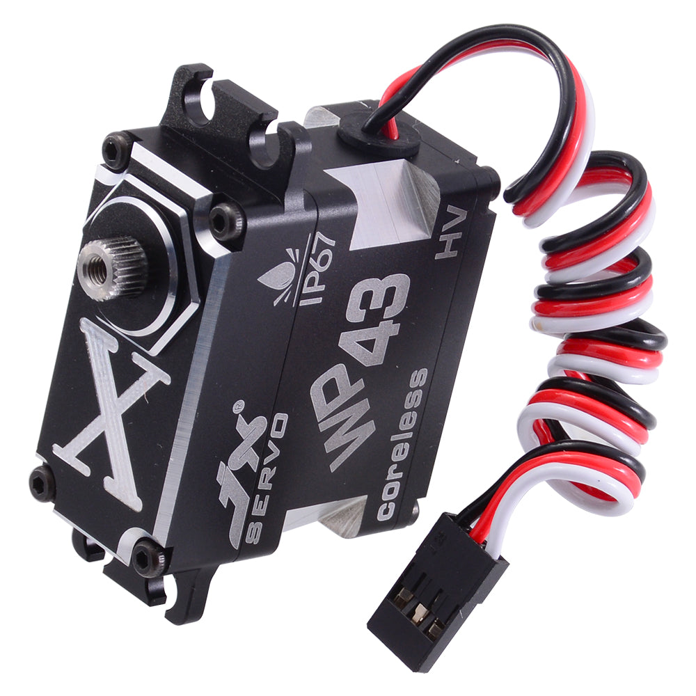 JX Servo WP43 43KG Full metal IP67 Waterproof coreless high quality servo for RC Hobby UAV Robotics and Industrial Applications.