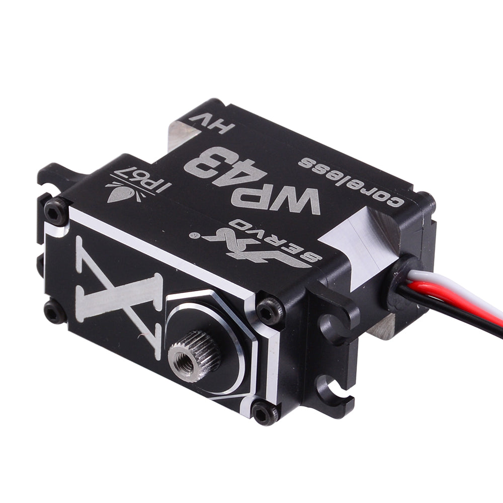 JX Servo WP43 43KG Full metal IP67 Waterproof coreless high quality servo for RC Hobby UAV Robotics and Industrial Applications.