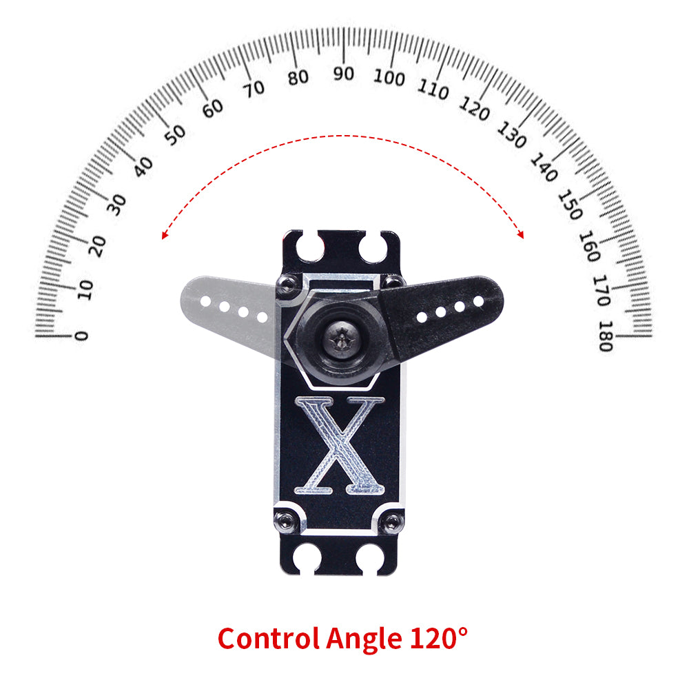 JX Servo WP45 45KG Full metal IP67 Waterproof Brushless high quality servo for RC Hobby UAV Robotics and Industrial Applications.