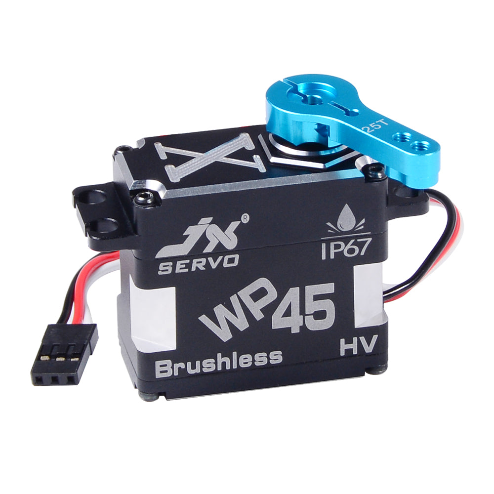 JX Servo WP45 45KG Full metal IP67 Waterproof Brushless high quality servo for RC Hobby UAV Robotics and Industrial Applications.