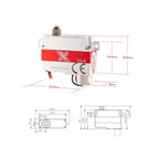 X08H V6.0 Metal Gear Digital Micro Servo 2.8Kgf.cm 0.09sec for RC Gliders KST-Servo