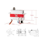 X08 V6.0 Metal Gear Digital Micro Servo 2.8Kgf.cm 0.09sec for RC Gliders KST-Servo