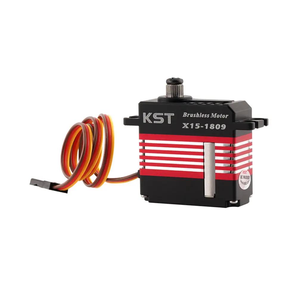  KST X15-1809 v8.0 Digital Metal Gear Brushless Helicopter Swash Plate Cyclic Servo 24.47KG 1520us/333Hz 0.07 Sec