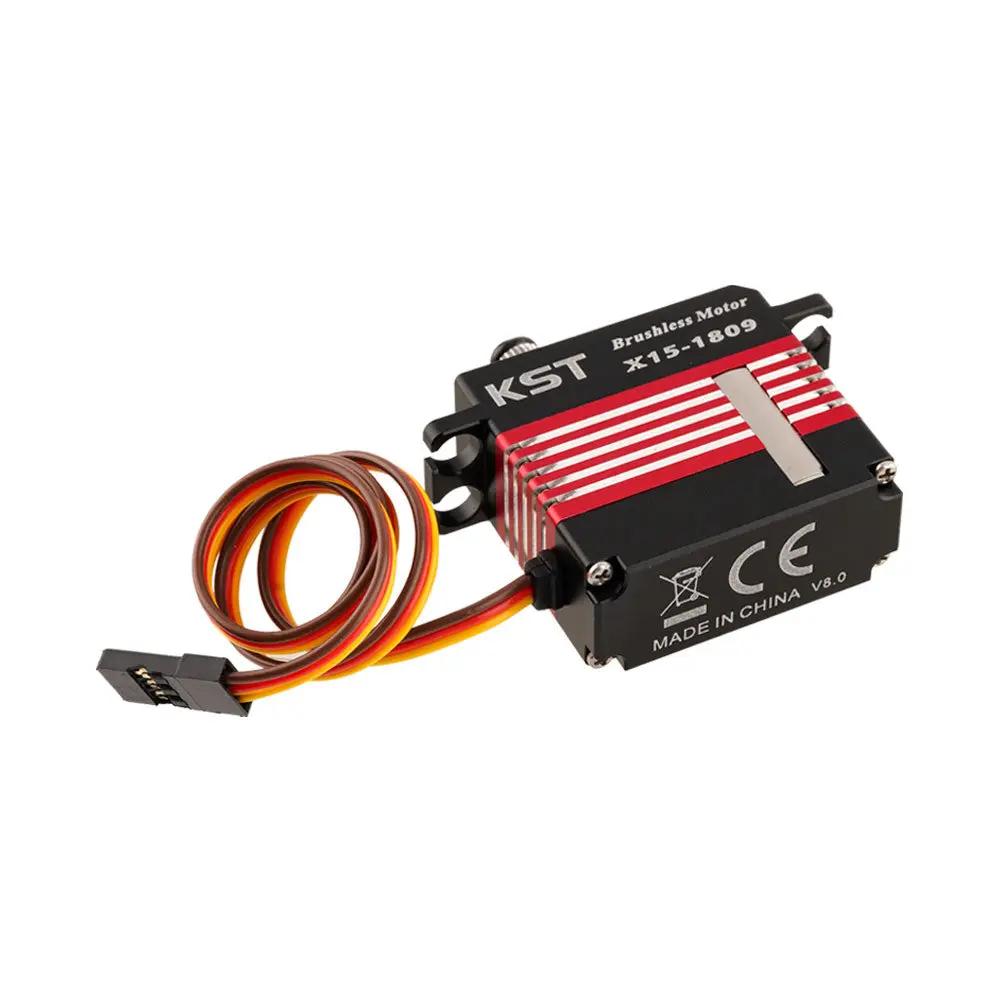  KST X15-1809 v8.0 Digital Metal Gear Brushless Helicopter Swash Plate Cyclic Servo 24.47KG 1520us/333Hz 0.07 Sec