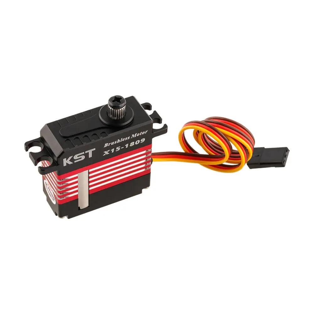  KST X15-1809 v8.0 Digital Metal Gear Brushless Helicopter Swash Plate Cyclic Servo 24.47KG 1520us/333Hz 0.07 Sec