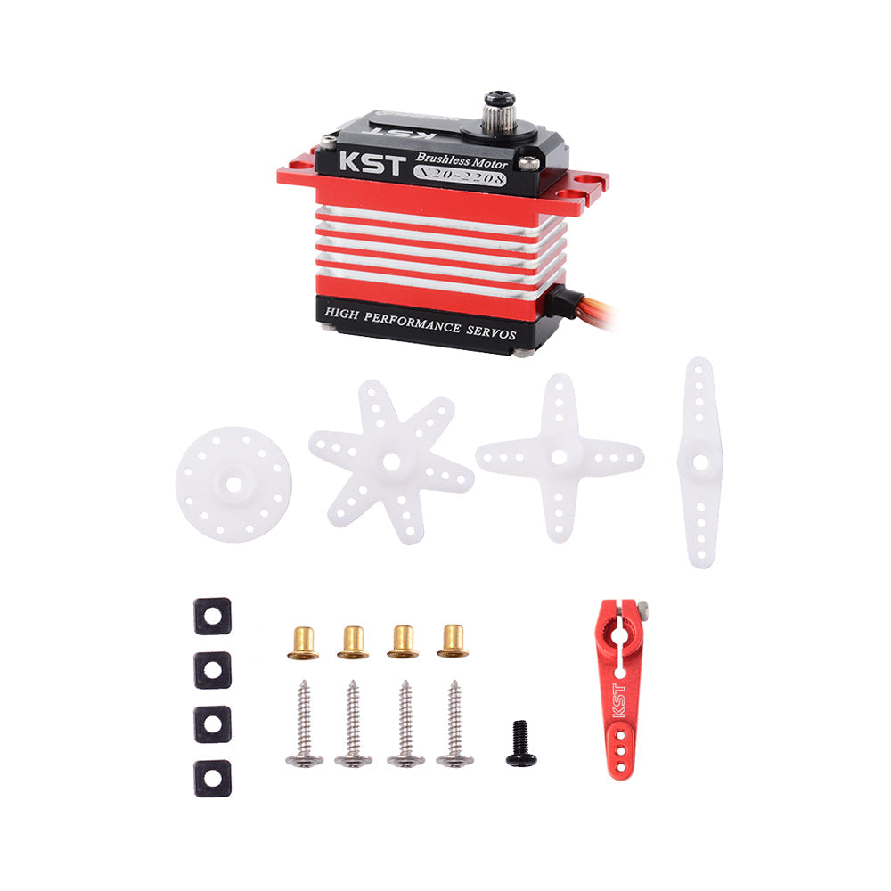 X20-2208 V8.0 Brushless HV Metal 6BB Servo 25Kgf.cm 0.07sec for RC Helicopter KST-Servo