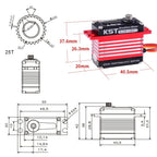 KST X20-3012 - 35kg 0.11sec Brushless Metal Servo