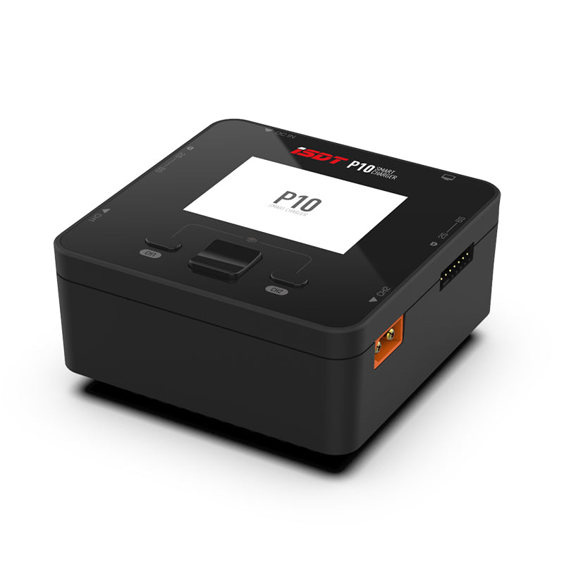 ISDT - P10 250W*2 10A*2 DC Dual Channel Smart Charger for 1-6S Lipo Li-ion Life NiCd NiMH LiHV PB Battery