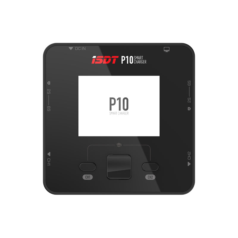 ISDT - P10 250W*2 10A*2 DC Dual Channel Smart Charger for 1-6S Lipo Li-ion Life NiCd NiMH LiHV PB Battery