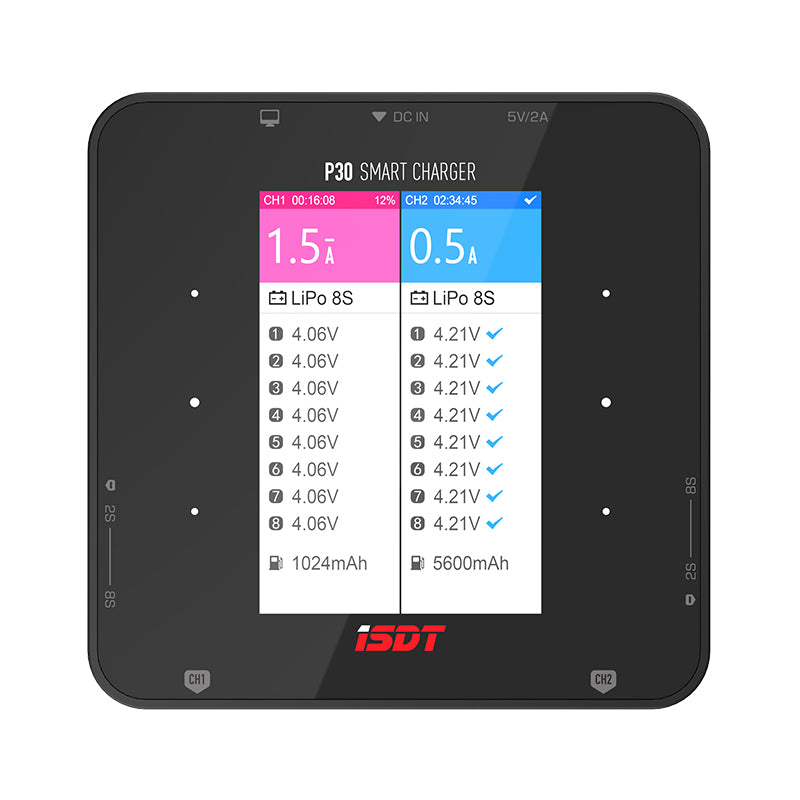 ISDT - P30 1000W*2 30A*2 Dual Channel 8S Battery Smart Charger