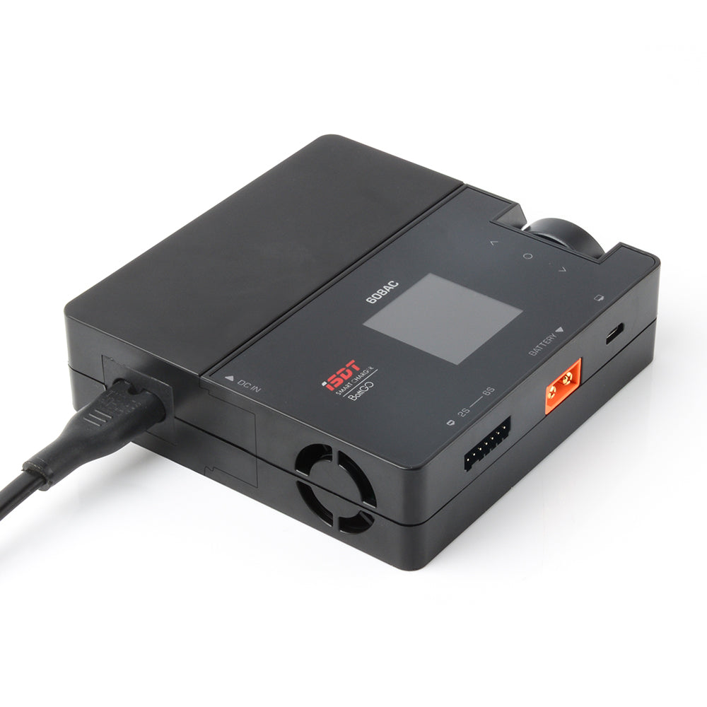 ISDT - 608AC AC 60W DC 200W 8A Smart Battery Charger Discharger with Detachable Power Supply
