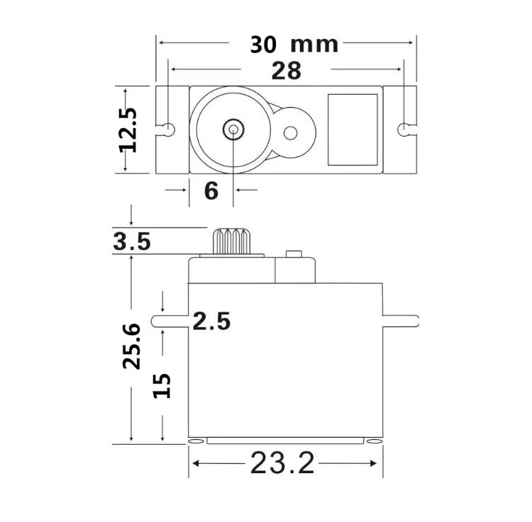 JX Servo - PDI-1151MG 3.6kg-cm 0.10sec Waterproof Metal Gear Digital Mini Servo