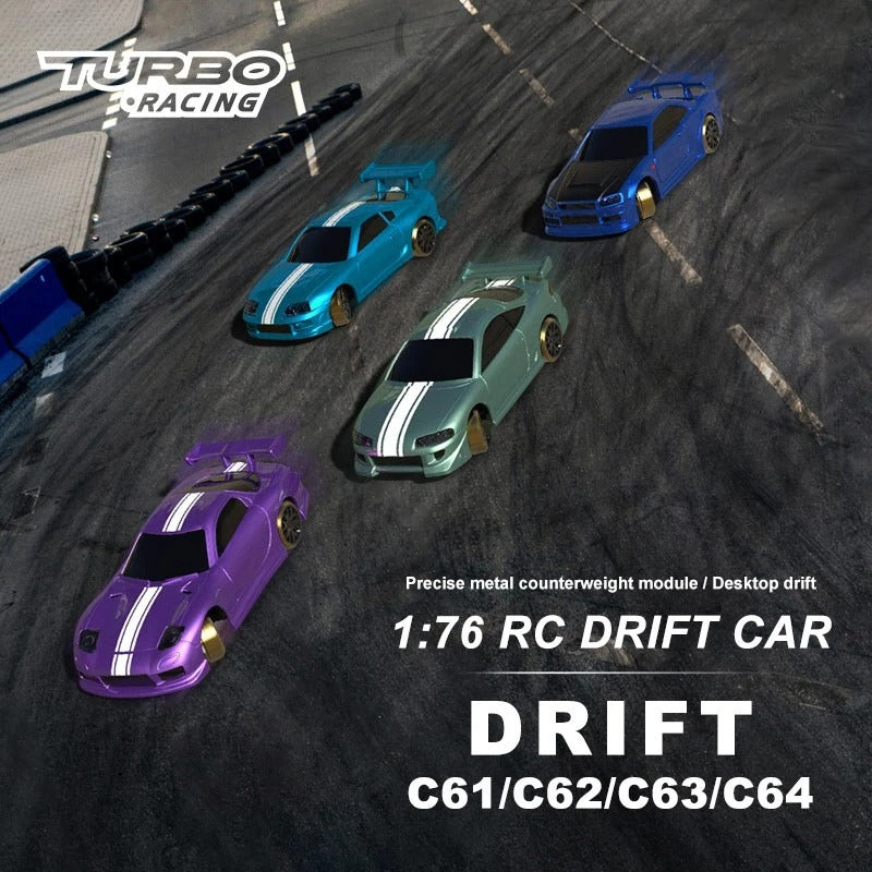 Turbo Racing - C62/C63 1:76 Scale Drift Car with GYRO RTR