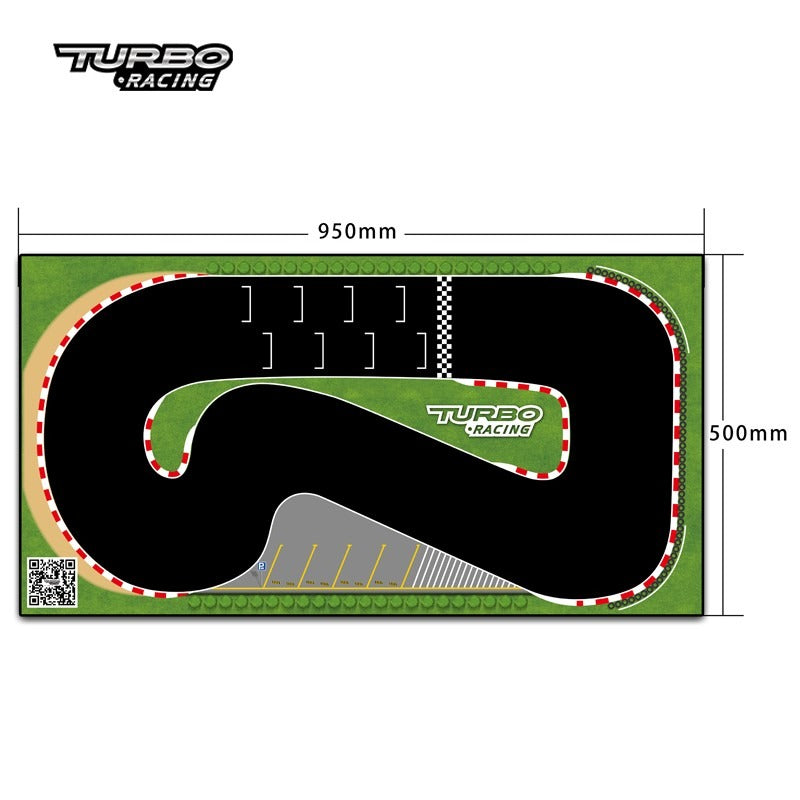 Turbo Racing - Drift track mat for 1/76 drift cars 950x500mm