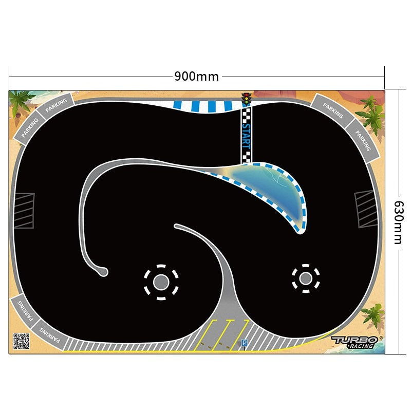 Turbo Racing - Drift track mat for 1/76 drift cars 900x630mm
