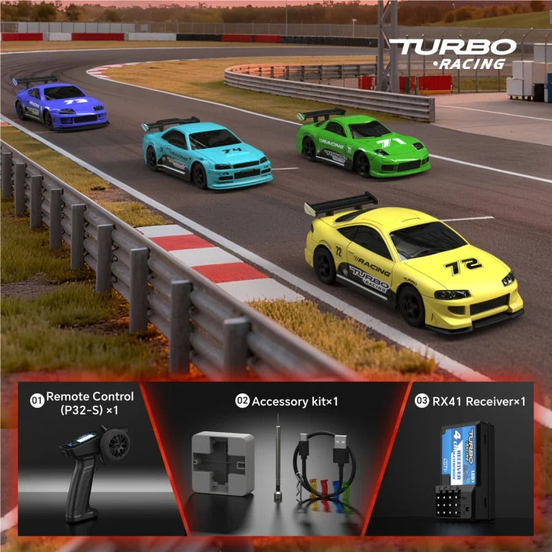 Turbo Racing 2026 Combo C71 C72 C73 C74 1:76 Scale RC Sports Car RTR Limited Edition