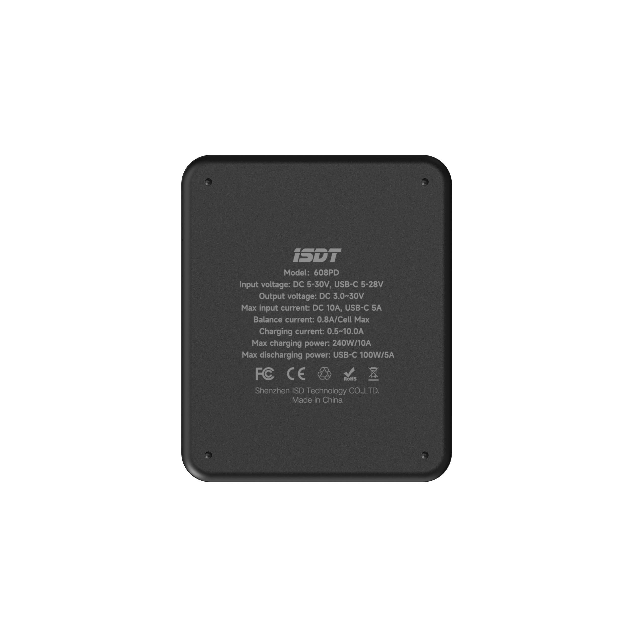 ISDT - 608PD Lipo Charger DC 240W/10A USB-C 140W/5A Smart Digital Charger